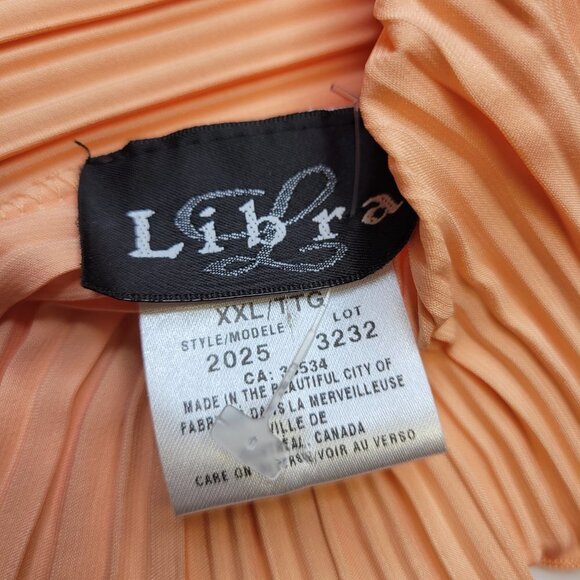 Accordion Style High Neck Lightweight Sleeveless Orange Tops Size M Size XXL - Picture 6 of 8